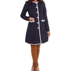 Navy Blue Coat by Bea & Dot